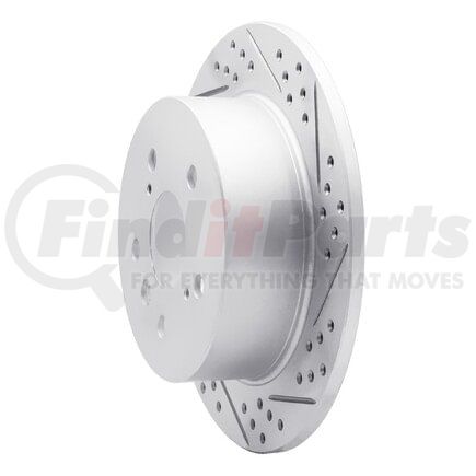 830-76091R by DYNAMIC FRICTION COMPANY - Geoperformance Rotor - Drilled and Slotted