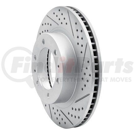 830-76128R by DYNAMIC FRICTION COMPANY - Geoperformance Rotor - Drilled and Slotted