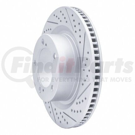 830-76136R by DYNAMIC FRICTION COMPANY - Geoperformance Rotor - Drilled and Slotted