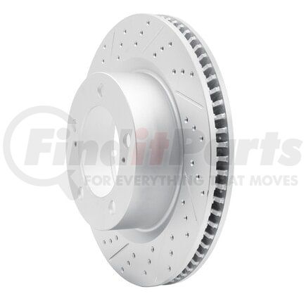 830-76140L by DYNAMIC FRICTION COMPANY - Geoperformance Rotor - Drilled and Slotted