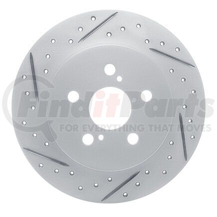 830-76156L by DYNAMIC FRICTION COMPANY - Geoperformance Rotor - Drilled and Slotted