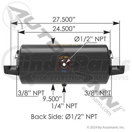 172.2005 by AUTOMANN - AIR TANK 1488 CUBIC IN VOL 9.5