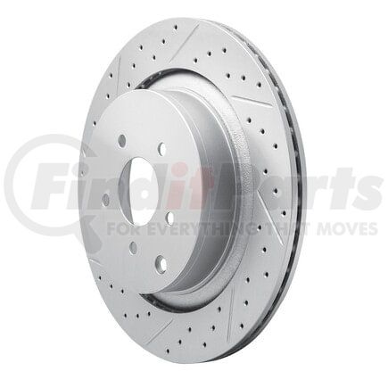 830-68015L by DYNAMIC FRICTION COMPANY - Geoperformance Rotor - Drilled and Slotted