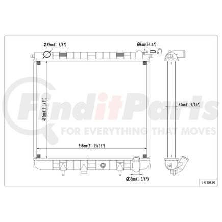 41-2160 by REACH COOLING - Radiator