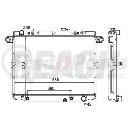 41-2282 by REACH COOLING - Radiator