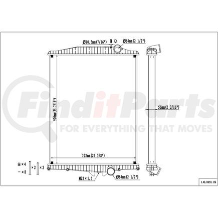 42-10251 by REACH COOLING - Radiator