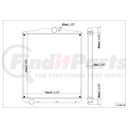 42-10278 by REACH COOLING - MITSUBISHI FUSO 96-- NON-USA MODELS
