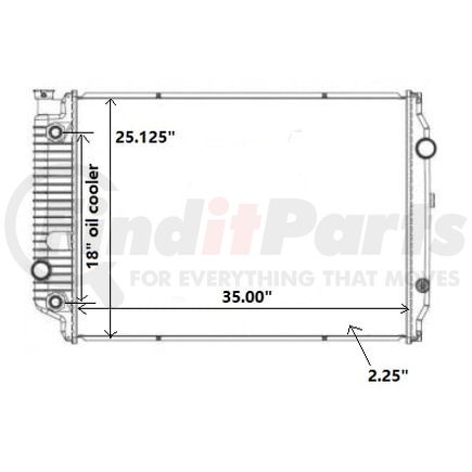 42-10382 by REACH COOLING - OSHKOSH CHASSIS - SAFARI - FREIGHTLINER MOTORHOMES - 92-95