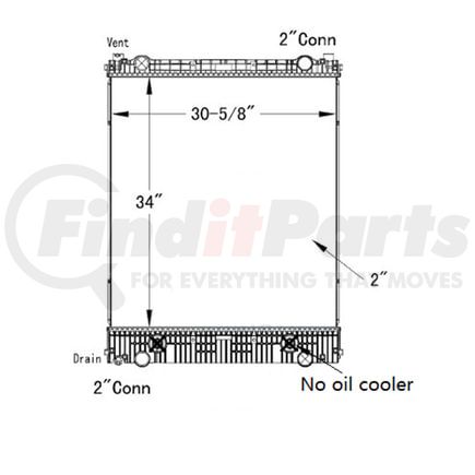 42-10390 by REACH COOLING - Radiator