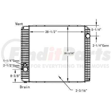 42-10417 by REACH COOLING - 2010 - 2014  Durastar 4000 Series
2011 - 2015  Ford F650- F75012