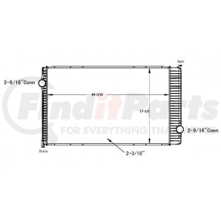 42-10411 by REACH COOLING - INTERNATIONAL 9000-9100-9200-9300 SERIES 07-10. FOR the version with oil cooler-