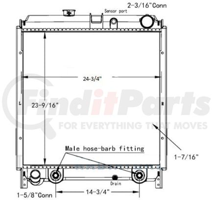 42-10436 by REACH COOLING - HINO 145-165-185 05-07