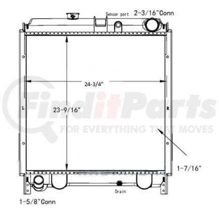 42-10437 by REACH COOLING - HINO 145-165-185 05-07