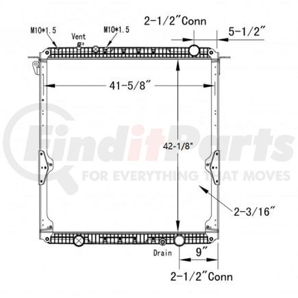 42-10505 by REACH COOLING - FREIGHTLINER-STERLING CORONADO-W115 2013