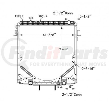 42-10519 by REACH COOLING - FREIGHTLINER-STERLING CORONADO CC-CORONADO CD-W110 08-13