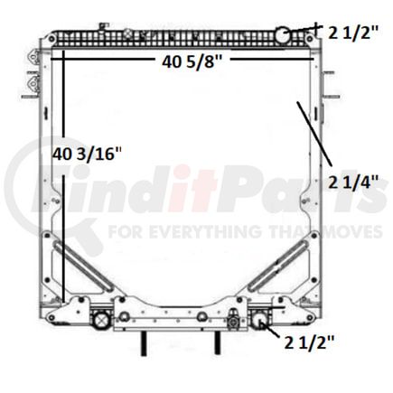 42-10517 by REACH COOLING - FREIGHTLINER-STERLING CORONADO CC-CORONADO CD-W110 08-13