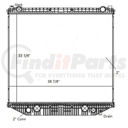 42-10542 by REACH COOLING - FREIGHTLINER-STERLING 114SD 2012-2014