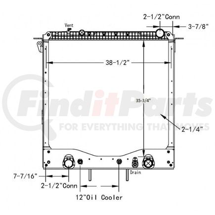 42-10548 by REACH COOLING - FREIGHTLINER-STERLING CASCADIA 13-14 W- FRAME