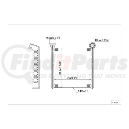18-15001 by REACH COOLING - HVAC Heater Core
