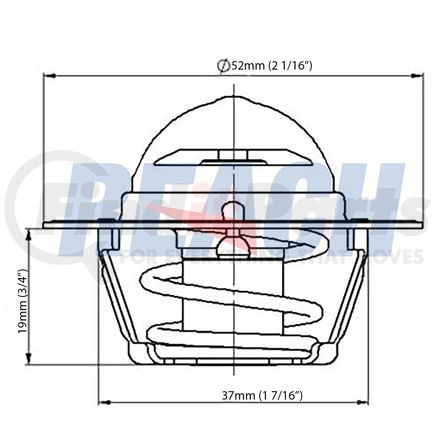 T4-10100 by REACH COOLING - Engine Coolant Thermostat