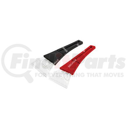 W9197 by THE UNIVERSAL GROUP - Heavy-duty scraping blade with ice ripping teeth  Sturdy construction holds up in extreme weather  Flat, compact design stores easily  9 1/2' long with 4 1/4' wide blade