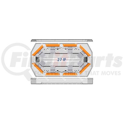 27-00003-E by ECCO - 27 Series LED Mini Light Bar - 22 Inch, 8 LED, Amber, 12 Volt