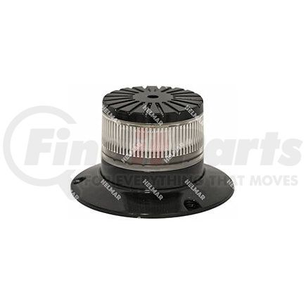 EB7265CA by ECCO - EB7260 Series LED Beacon Light - Clear/Amber, 3 Bolt / 1 Inch Pipe Mount