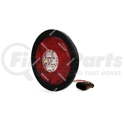 ED3040AW-AMP3S by ECCO - Combination Light Assembly - Stop-Tail-Turn-Reverse And Warning Light, Round