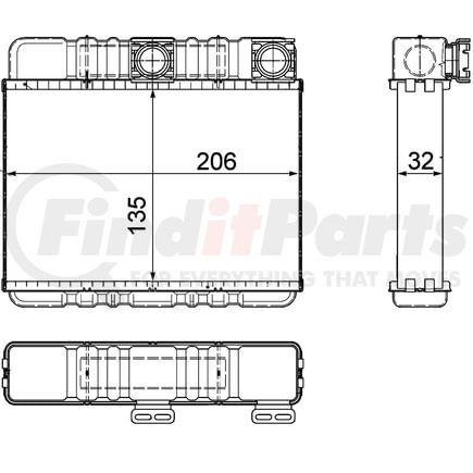 AH87000P by MAHLE - Heater Core