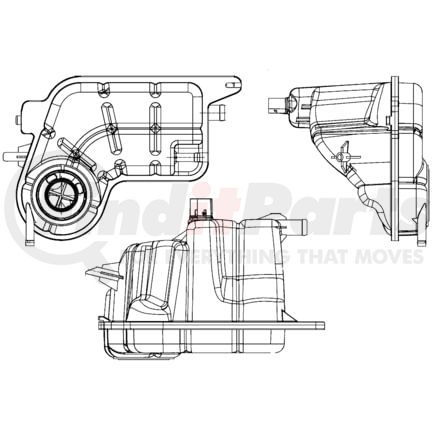 CRT81000S by MAHLE - Engine Coolant Reservoir