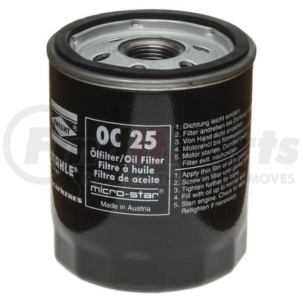 OC 25 OF by MAHLE - Engine Oil Filter