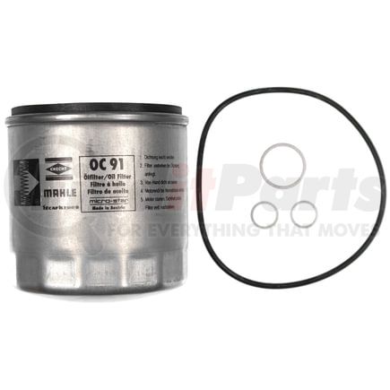 OC 91D1 by MAHLE - Engine Oil Filter