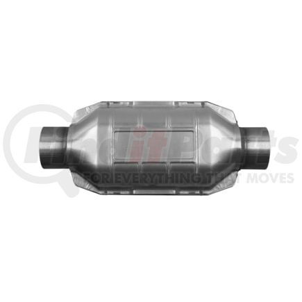 604007 by ANSA - Federal / EPA Catalytic Converter - Universal Pre-OBDII Heavy Duty w/o Air - 3.00" ID Neck / 3.00" ID Neck; Oval; 7.7L / 7000; O2 Port: None