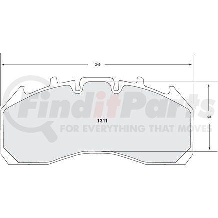 1311.12 by PERFORMANCE FRICTION - ABS PADS