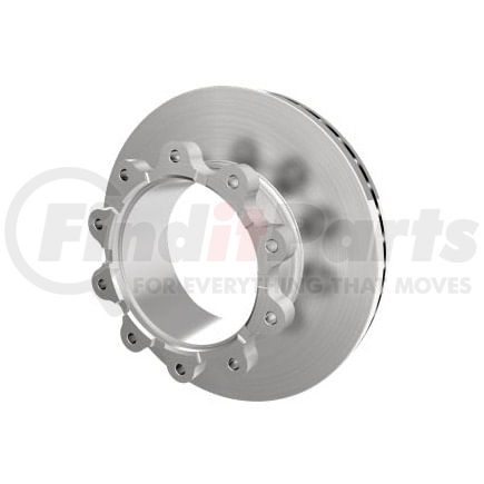 10082181 by CONMET - Disc Brake Rotor Kit - 434 mm. Rotor, U-Shape, Front and Drive, for Heavy Duty, Navistar