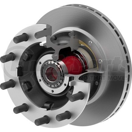 10119633 by CONMET - Iron PreSet Hub/Rotor F12 Front