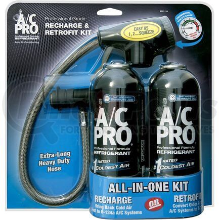 ACP110 by INTERDYNAMICS - A/C Pro® Professional Formula Refrigerant Recharge & Retrofit Kit