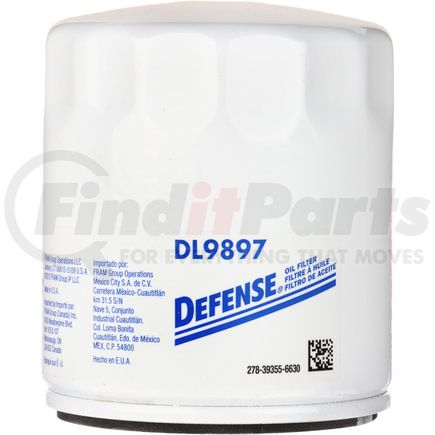 DL9897 by FRAM - Defense Filters, DL9897, Oil Filters