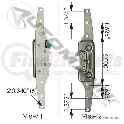 HLK2029 by AUTOMANN - CABIN LATCH ASM LH FREIGHTLINE