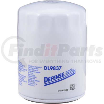 DL9837 by FRAM - Defense Filters, DL9837, Oil Filters