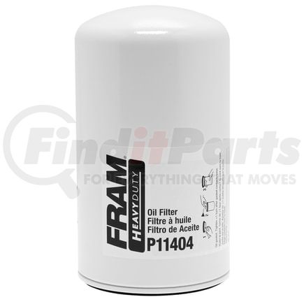 FRAM P11404 Hydraulic Filter HD By-Pass Lube Spin-on