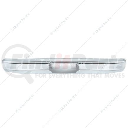 111126 by UNITED PACIFIC - Bumper - Front, Chrome, without Impact Strip Holes, fits 1980-1986 Ford Truck and Bronco