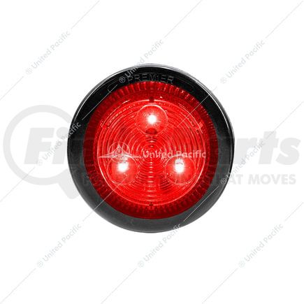 36108BRK by UNITED PACIFIC - 3-LED 2" Round Low Profile Clearance/Marker Light, with Red LED/Lens