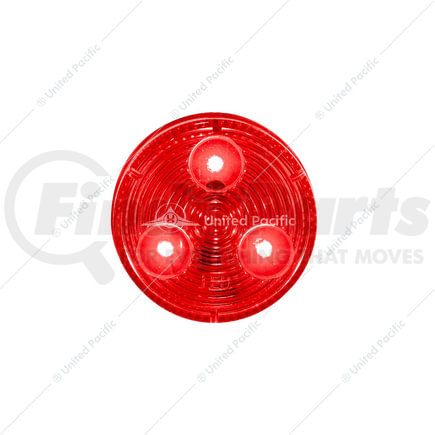 36108B by UNITED PACIFIC - 3-LED 2" Round Low Profile Clearance/Marker Light, with Red LED/Lens (Bulk)