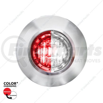 36196 by UNITED PACIFIC - 2-LED 3/4" Mini Dual Function Double Fury Clearance/Marker Light, Red and White