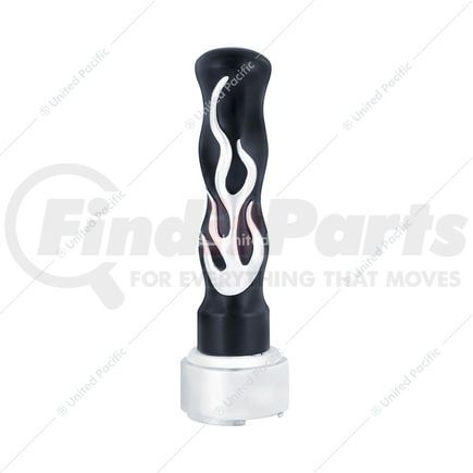 70569 by UNITED PACIFIC - Thread On Flame Gearshift Knob With Adapter For Eaton Fuller 9/10 Speed