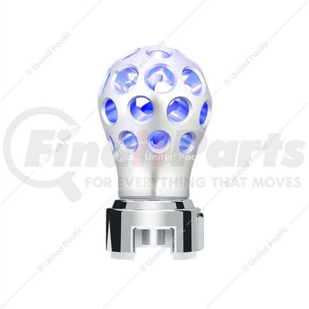 71085 by UNITED PACIFIC - Thread-On Annodized Phoenix Style Ball Gearshift Knob with Blue LED