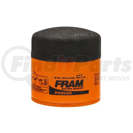 PH9688 by FRAM - Engine Oil Filter - Spin-On, 3.08" Height, 3.02" OD, Metric Thread, 9-15 PSI Bypass