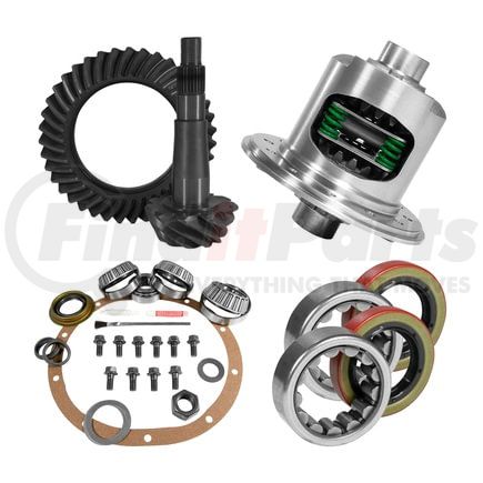 YGK2197 by YUKON - 8.25" CHY 4.56 Rear Ring & Pinion, Install Kit, Posi, 1.618" ID Axle Bearings
