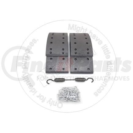 7V-3680 by BLUMAQ - Drum Brake Shoe and Lining Kit - fits Caterpillar Wheel Loader 966D